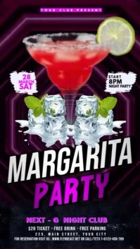 Margarita Night Party Instagram Story template