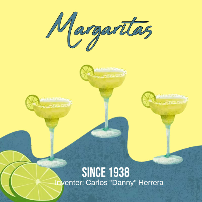 margaritas, bar drinks, bebidas, restaurant, Template | PosterMyWall