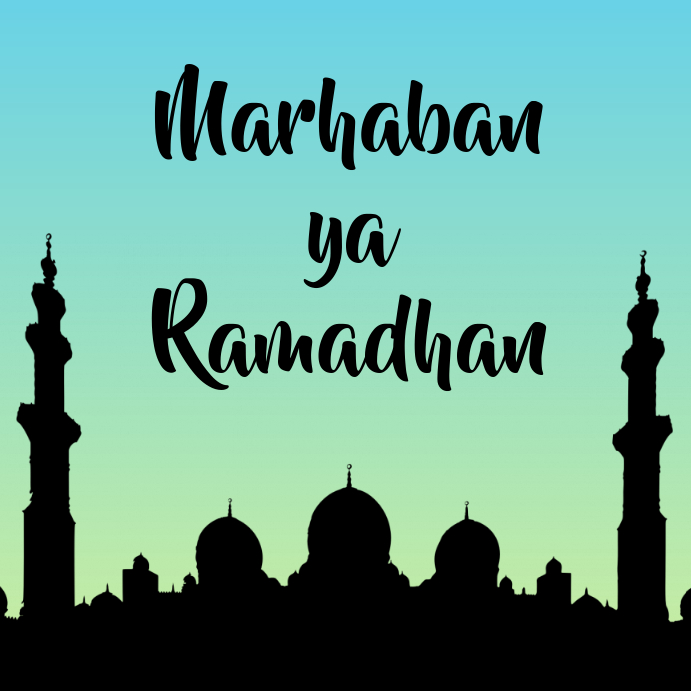 Marhaban ya Ramadhan template Publicação no Instagram