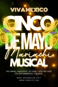 Mariachi Musical Plakkaat template