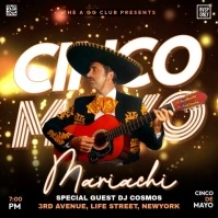 Mariachi Musical Party Instagram na Post template