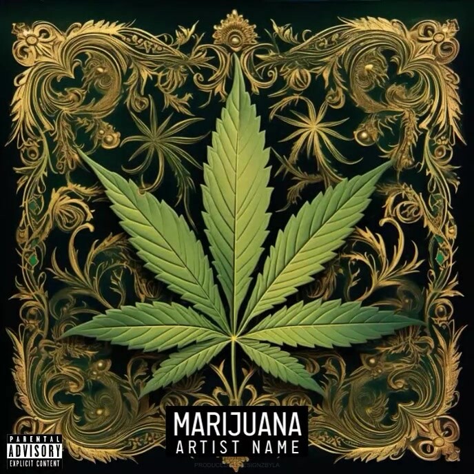 Copy of Marijuana Album Cover Design template (1) PosterMyWall