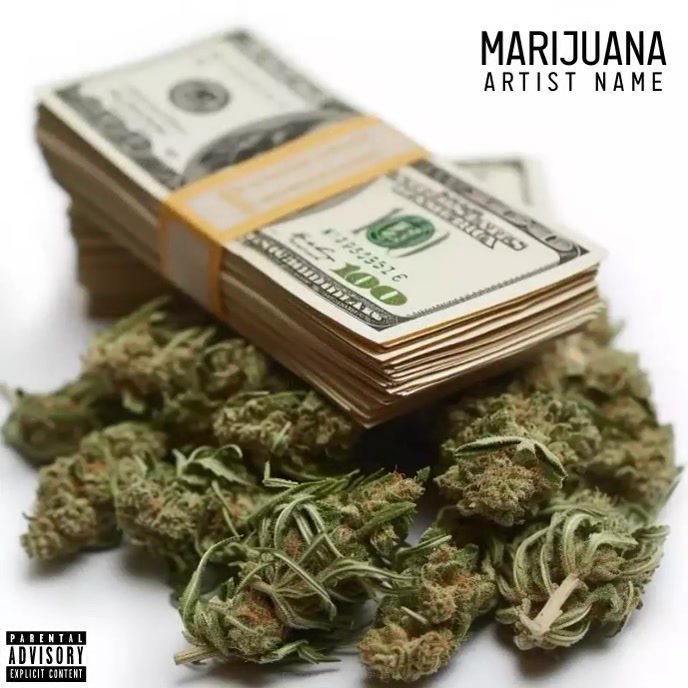 Marijuana Album Cover Design template (2)