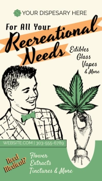 Marijuana Digital Display (9:16) template