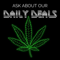 Marijuana Square (1:1) template