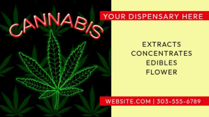 Marijuana Video Digitalanzeige (16:9) template