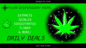 Marijuana Video Digitalanzeige (16:9) template