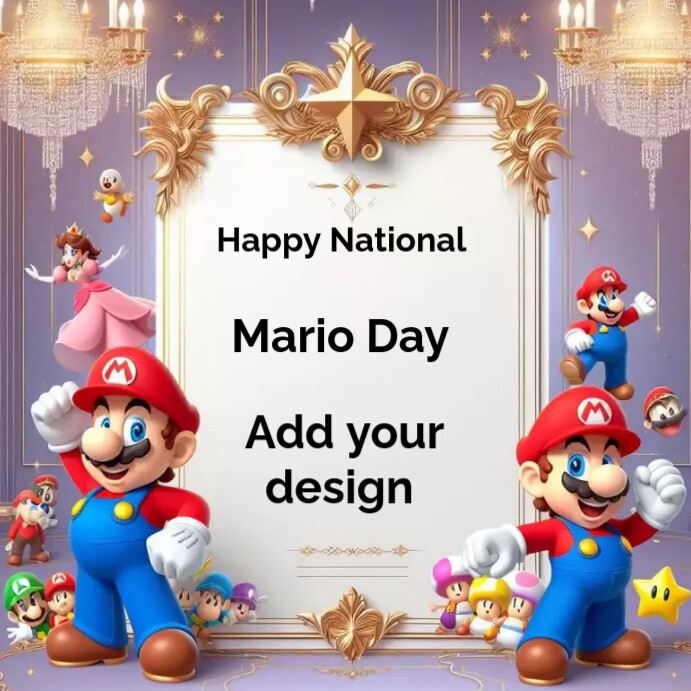 Mario Day Poster Template | PosterMyWall