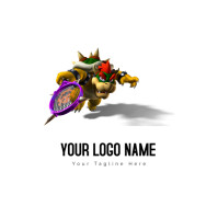 White Mario Power Tennis Mario Tennis Super Mario Bros Logo Logo Template