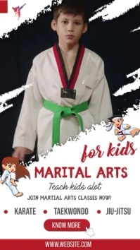 marital arts kids Digitale Vertoning (9:16) template