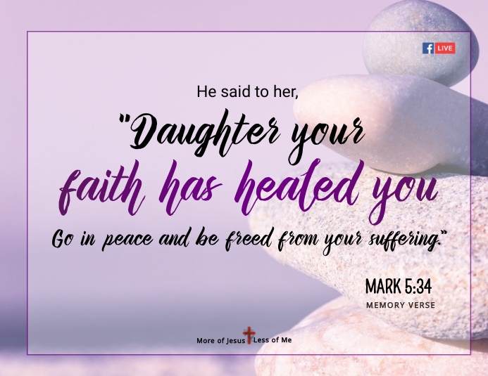 MARK 5:34 Template | PosterMyWall