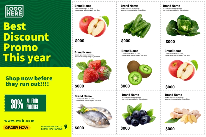 Market Coupon Template PosterMyWall