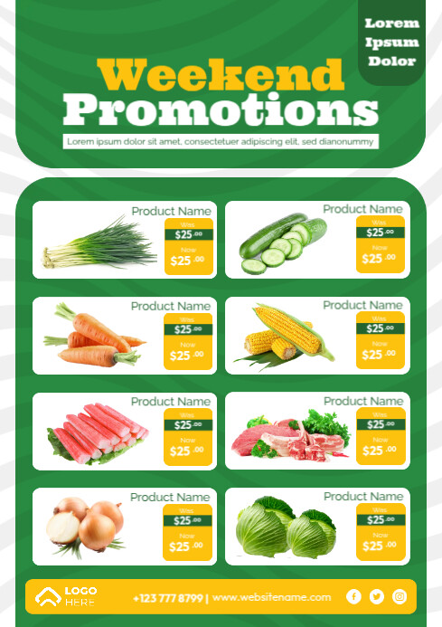 Weekly Promo Performance Visual Copy of Market Weekend Promotions Template | PosterMyWall