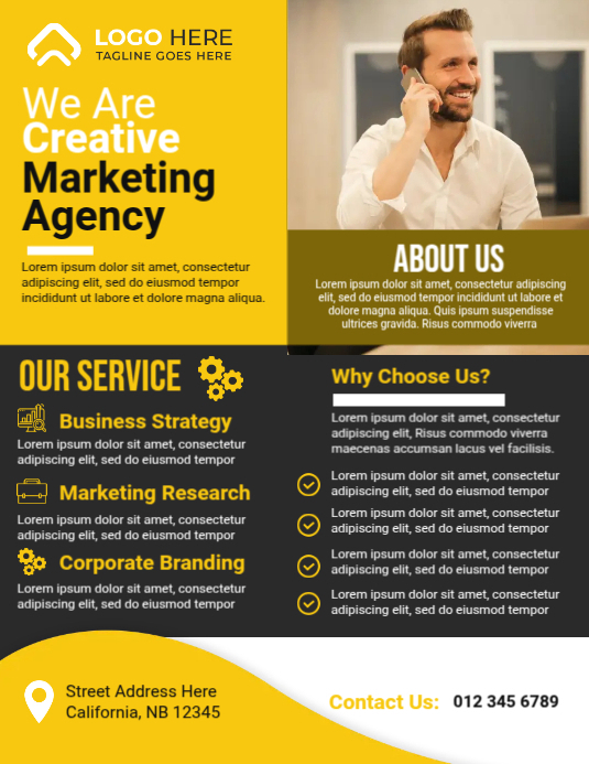 Software Agency Ad Examples Marketing Agency AD Template | PosterMyWall