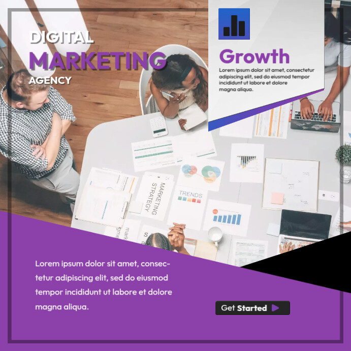 Marketing Agency Ads Instagram Post template