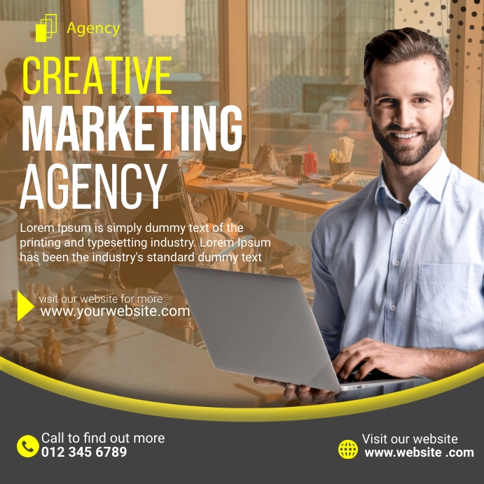 Marketing Agency Ads Publicação no Instagram template