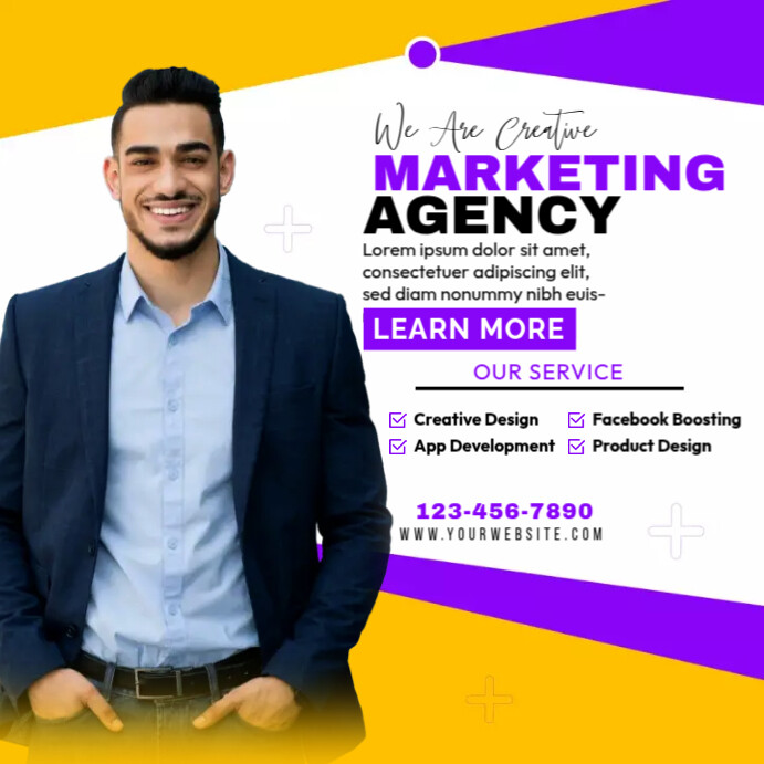 Marketing Agency Ads Instagram Post template