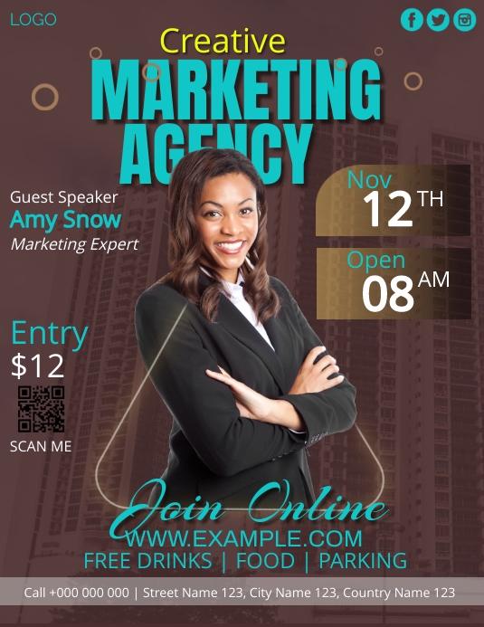 Marketing Agency Banner Template | PosterMyWall