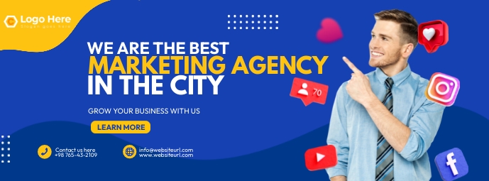 Marketing Agency Banner Template | PosterMyWall