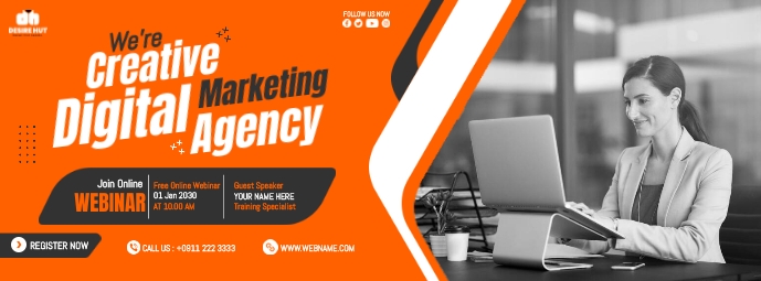 Marketing Agency Banner Template | PosterMyWall