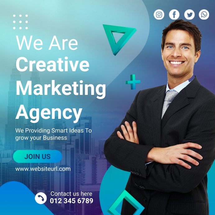 Marketing Agency Instagram Plasing template