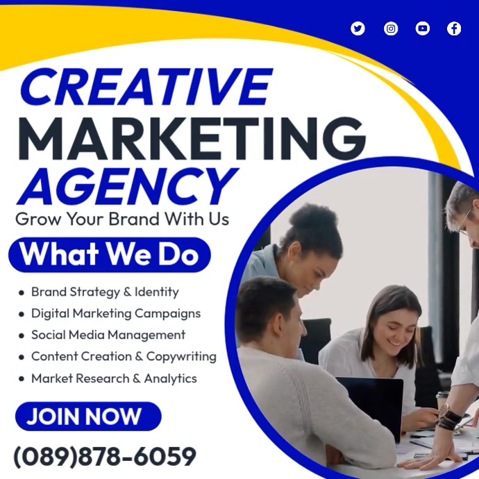 Marketing Agency Template | PosterMyWall