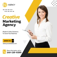 Marketing Agency โพสต์บน Instagram template