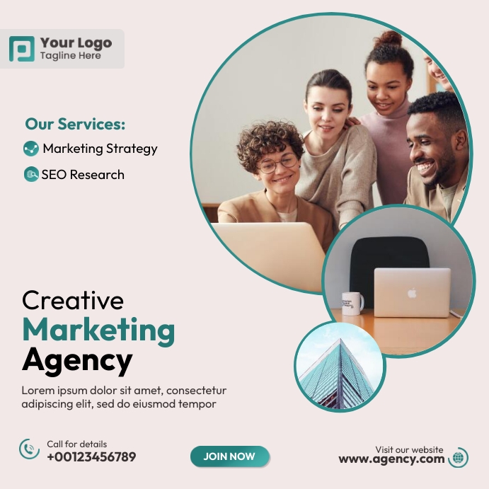 Marketing Agency Instagram Ads Template