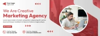 Marketing Agency Social Media Ads Template Copertina Facebook