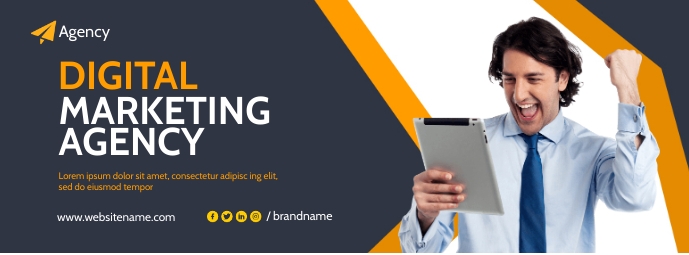 Copy of marketing agency social media cover template | PosterMyWall