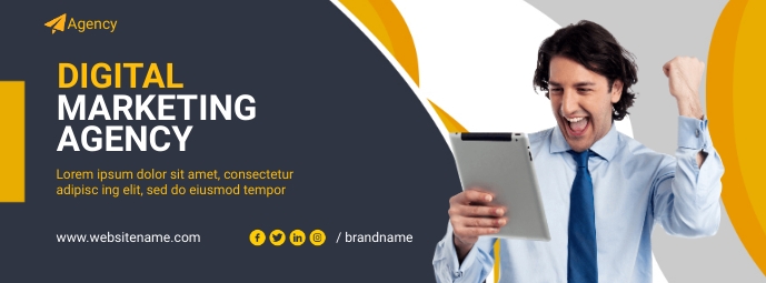 marketing agency social media cover template | PosterMyWall