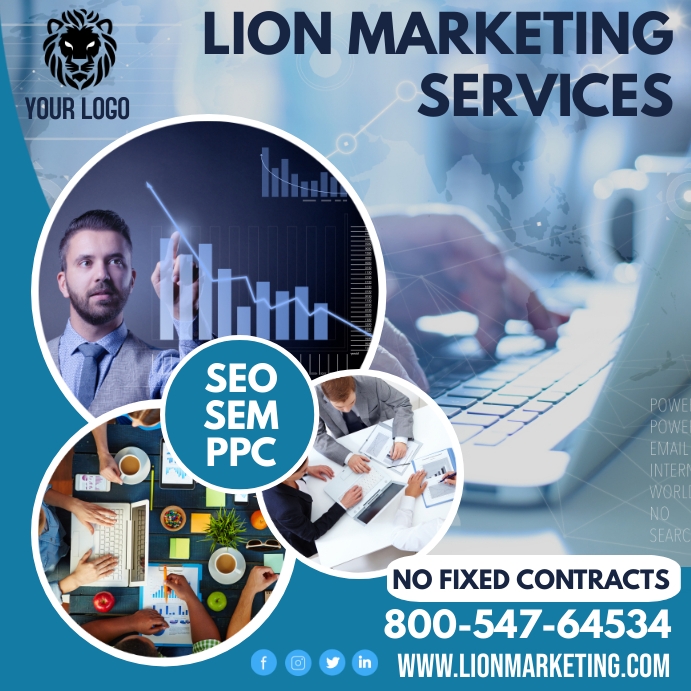 Square Ad Example Marketing Agency Square Ad Template | PosterMyWall
