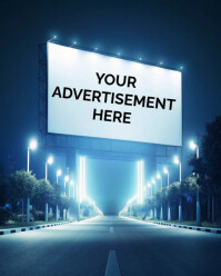 Marketing Billboard advertisement Instagram Portrait template