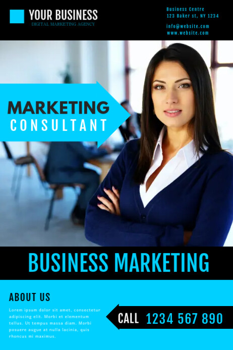 Marketing Business Consultant Flyer Template Postermywall