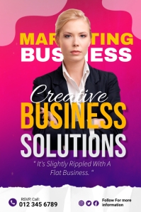 Marketing Business Poster template