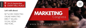 Marketing congress Network event summit ad Email Header template