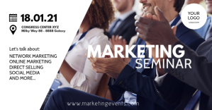 Marketing Congress network sales workshop ad Facebook-annonce template