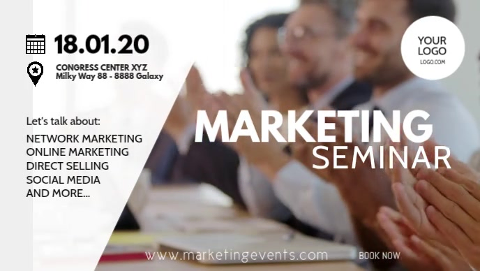 Marketing Seminar Template | PosterMyWall