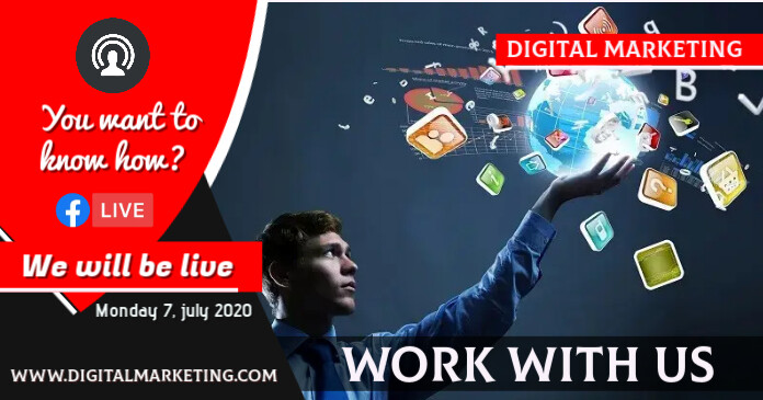 marketing ภาพที่แชร์บน Facebook template