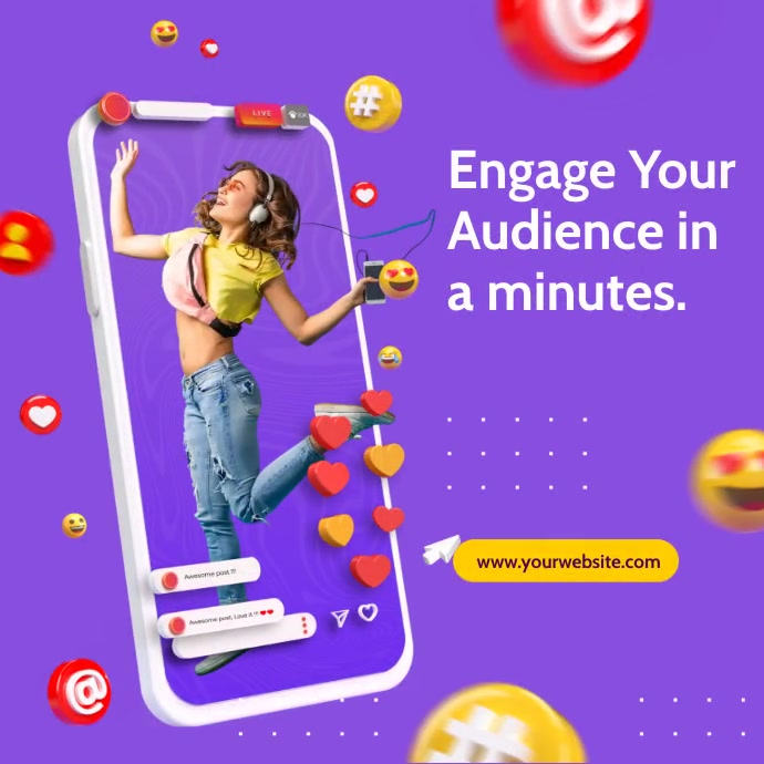 marketing digital Instagram Post template
