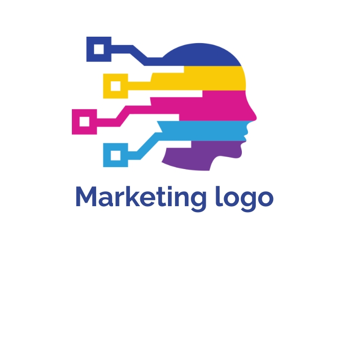 Marketing logo, Digital Marketing logo template