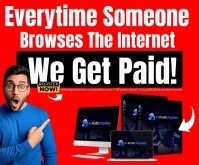 Marketing online business ads Persegi Panjang Sedang template