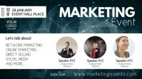 Marketing Seminar Event Workshop Congress Ad Facebook Cover Video (16:9) template