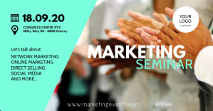 Turchese Marketing Seminar Facebook Ad Template