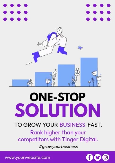 Marketing Solution A4 template