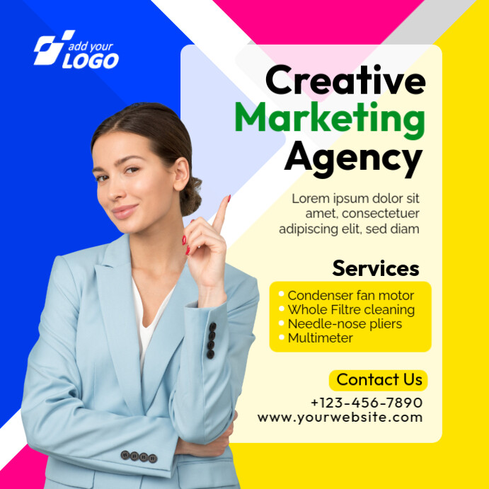 Marketing Solutions, Data Driven Marketing, Marketing Agency,Marketing Made Easy, ContentMarketing Instagram Post template