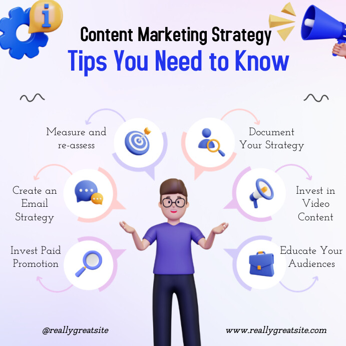 Marketing Strategy Template | PosterMyWall