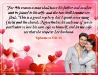 Marriage Advisory Verse Ad Flyer (US-Letter) template