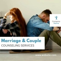 marriage and couple counseling advertisement Instagram Post template