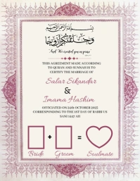 Marriage Certificate Flyer (US Letter) template